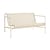 Palissade Cord Lounge 2-seater outdoor sofa textile white / L 139 cm - Rope Recycled fabric - Hay