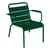 Fauteuil lounge Luxembourg métal vert / Dossier droit - Fermob