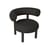 Poltrona imbottita Fat Lounge tessuto nero / Tessuto Hallingdal - Tom Dixon