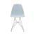 Sedia RE DSR - Eames Plastic Side Chair materiale plastico blu / (1950) - Gambe cromate / Riciclata - Vitra