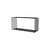 Panton Wire Extended Rectangle Shelf metal black / 70 x H 34.8 x D 25.7 cm - Verner Panton, 1971 - MONTANA