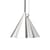 Suspension Pose LED métal argent / Ø 25 x H 24.5 cm - Orientable - Tom Dixon