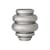 Vase Zorya verre argent / Ø 21 x H 24 cm - Bloomingville