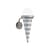 Gelato - Night Tales Wall light metal grey / By Masanori Umeda, 1982-2020 - Memphis Milano