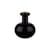 Bougeoir Butticula verre noir / Ø 12,5 x H 14,5 cm - Marimekko