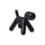 Dekoration Puppy XS plastikmaterial schwarz / L 18,5 cm - Magis