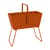 Jardinière Basket métal orange haute / L 70 x H 84 cm - Fermob