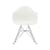 Poltrona RE DAR - Eames Plastic Armchair materiale plastico bianco / (1950) - Piedi in cromo / Riciclato - Vitra