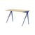 Schreibtisch Compas Direction metall blau holz natur / Jean Prouvé, 1953 - L 125 cm - Vitra