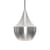 Sospensione Unbeaten Fat LED metallo argento / Ø 24 cm x H 30 cm - Tom Dixon