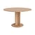 Tavolo rotondo Chisel 29 legno naturale / Ø 120 cm - Piede centrale - Hay