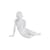 Lampada da tavolo Inner Glow Mini Boy materiale plastico bianco / 39,5 x 19 x H 30,5 cm - Seletti