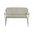 Banquette Week-End / Aluminium - L 114 cm - Petite Friture