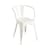 Fauteuil empilable A56 Indoor métal blanc / Acier - Pour l'intérieur / Réédition 1956 - Tolix