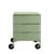 Mobil Mobile container plastic material green / 3 drawers - Matt version - Kartell