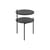 Table de chevet Tu bois noir / Ø 40 x H 52,5 cm - NOO.MA