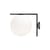 Applique IC W2 métal verre blanc noir / Ø 30 cm - Michael Anastassiades, 2014 - Flos