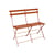 Bistro Banquette extérieure metal orange / Folding - 2 seater / L 88 cm - Fermob