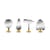 Segnalibro Barkplace Tree argento metallo / Set di 4 pini in acciaio - H 4 cm - Alessi