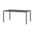 Table rectangulaire Piave noir / 160 x 90 cm - Stratifié texturé - NARDI