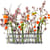 Vase d'Avril XXL métal verre transparent / L 69 x H 18 cm - Tsé-Tsé