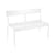 Banc avec dossier Luxembourg métal blanc / 3 places - L 118 cm - Fermob