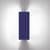 Wandleuchte  metall blau mit doppelter LED-Schwenkklappe /Charlotte Perriand, 1962 - Nemo