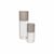 Set de 2 cache-pot sur pied Fenja métal beige / H 50 & H 80 cm - BROSTE COPENHAGEN