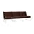 Canapé de jardin 3 places Desert tissu marron / L 233 cm - Ferm Living