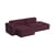 Canapé d'angle Mags Soft Low Armrest n°3 bordeaux / 2,5 places - L 256.5 cm / Accoudoir gauche - Hay