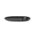 Flow Plate ceramic black / With built-in egg cup - 23 x 14 cm - Ferm Living