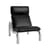 Gepolsterter Sessel Tube textil schwarz - Normann Copenhagen