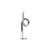 Lampadaire Petite Modulation métal argent / H 120 cm - Axel Chay