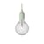 Suspension E27 plastique vert / Silicone - Ampoule incluse - Muuto