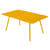 Tavolo rettangolare Luxembourg metallo giallo / 165 x 100 cm - da 6 a 8 persone - Fermob