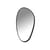 D Wall mirror metal black / 49 x 23 cm - Serax