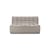 Canapé droit N701 tissu beige / 2 places - L 140 cm / Coton recyclé - Ethnicraft