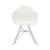 Fauteuil DAR - Eames Plastic Armchair plastique blanc / (1950) - Pieds chromés - Vitra