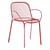 Fauteuil HiRay métal rouge - Kartell