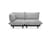 Paletti set 2-seater outdoor sofa textile grey / Armrest left - L 190 cm - Fatboy