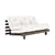 Divano convertibile Roots legno bianco / L 160 cm - 3 posizioni / Struttura marrone - KARUP DESIGN