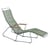 Transat inclinable Click Sunrocker plastique vert / 2 positions - Houe