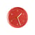 Wanduhr  plastikmaterial rot / Jasper Morrison, 2008 - Recycled - Hay