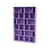 Bücherregal Read holz violett / B 139,2 x T 30 x H 211,8 cm - MONTANA