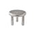 Couchtisch Thick Disk grau silber metall / Ø 60 x H 46 cm - Aluminium gerippt - Pols Potten