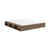 Doppelbett Ziggy holz braun / Für Matratze 160 x 200 cm - Integrierte Ablagen - KARUP
