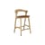 Hochstuhl Bok holz natur / H 66 cm - Sitzfläche Leder - Ethnicraft