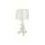 Lampe de table Bourgie Bianca plastique blanc or / H 68 à 78 cm - Ferruccio Laviani, 2004 - Kartell