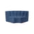 Divano d'angolo N701 tessuto blu / Modulo ad angolo arrotondato a 90° - L 120 cm - Ethnicraft