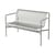 Panca con schienale Palissade / L 128 cm - R & E Bouroullec - Hay
